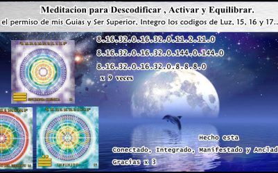 Meditación decodificación activación y equilibración cuerpo de luz